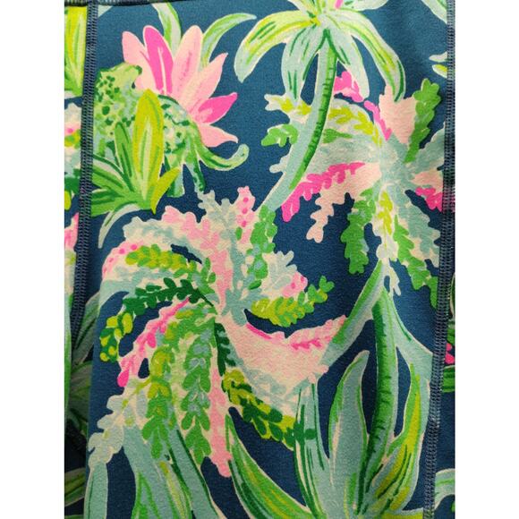 Lilly Pulitzer Size XXL UPF 50+ Weekender High-Rise Crop Legging Macaw Blue - Picture 3 of 7